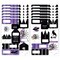 Big Dot of Happiness Goth Girl Assorted Halloween or Gothic Birthday Party Gift Tag Labels, To and From Stickers - 12 Sheets - 120 Stickers